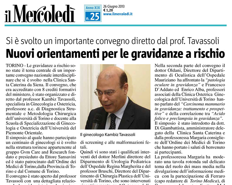 Nuovi orientamenti per le gravidanze a rischio