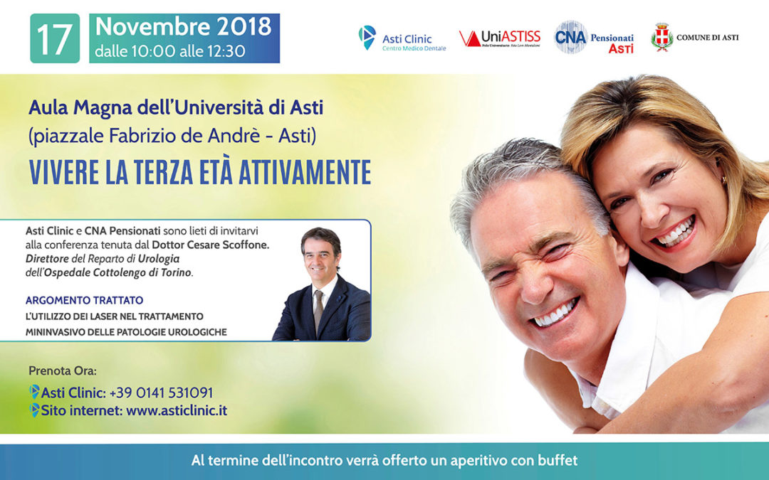 Vivere la terza età attivamente, 17 Novembre 2018