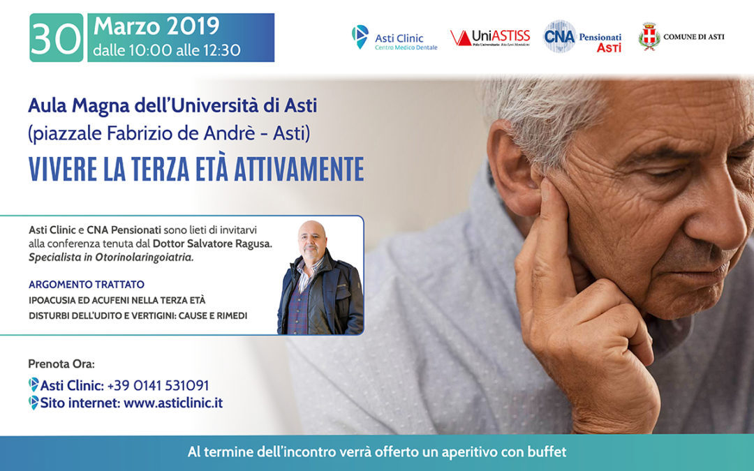 Vivere la terza età attivamente, 30 Marzo 2019